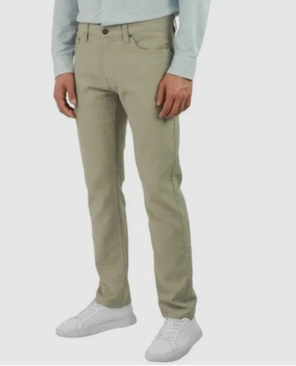 Jachs Men's Straight Leg 5 pockets Pant Tan Size 34x34